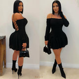 Load image into Gallery viewer, Devi rib skater dress (Mocha)