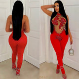 Load image into Gallery viewer, Galore glam jumpsuit (Blue)