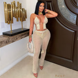 Load image into Gallery viewer, Bali crochet pants set (Beige)