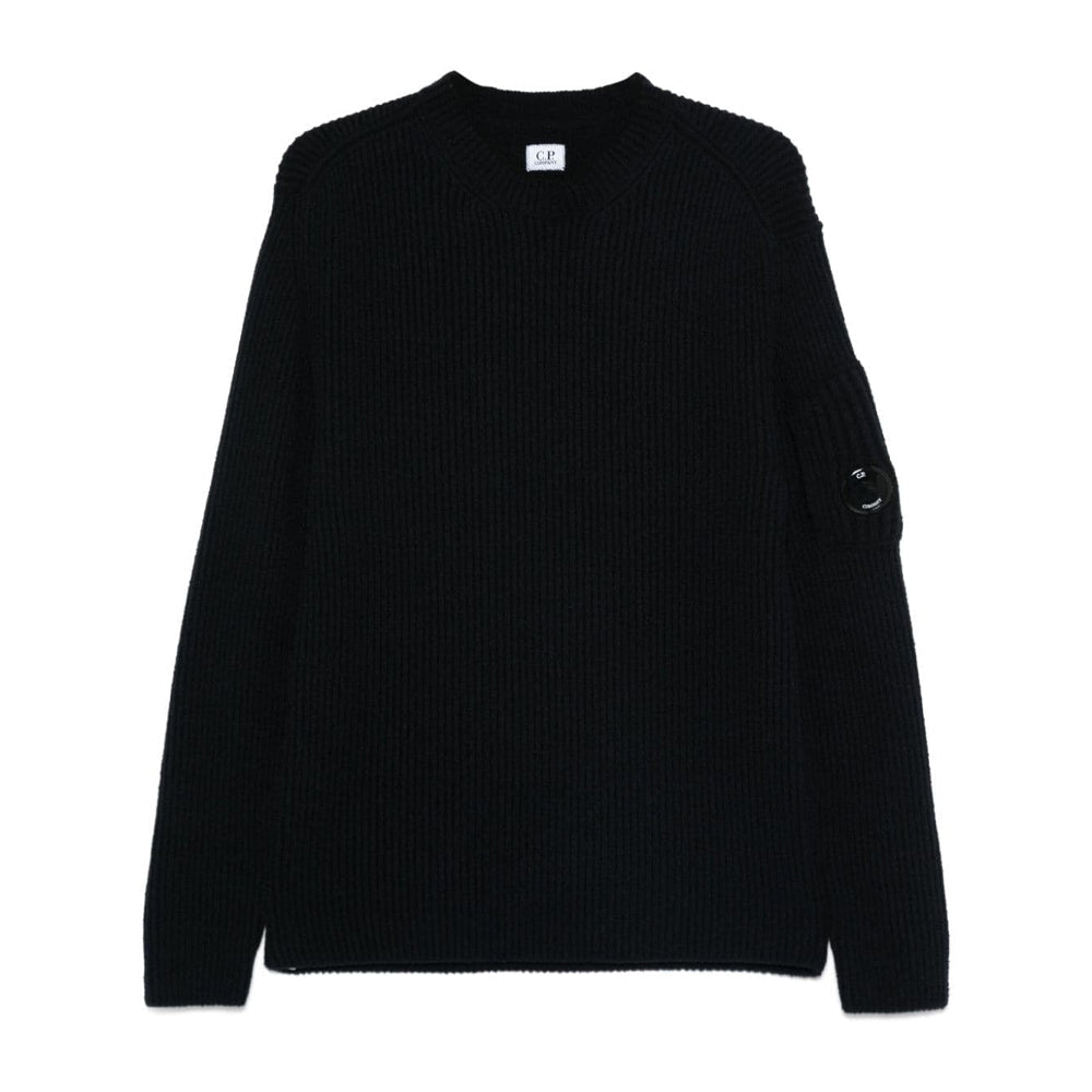Fleece Knit Crewneck Vanisé Knit Black