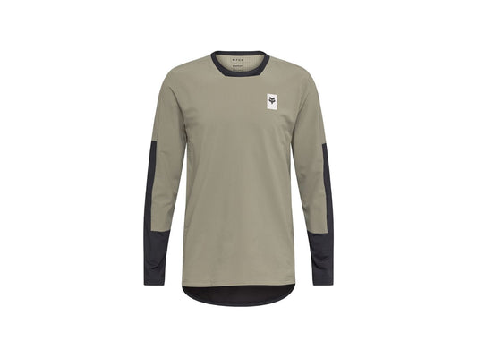 Fox Racing 25 Defend Thermal LS Small Light Brown Jersey
