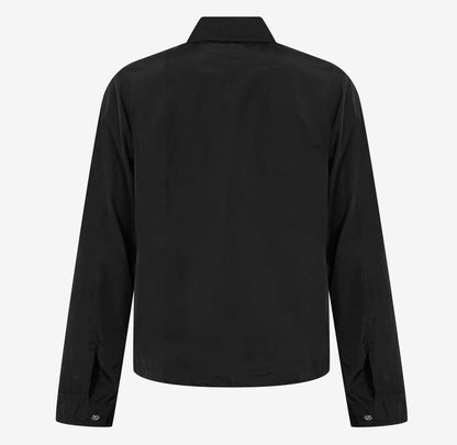 Cp Company 095A Chrome-R Full Zip Overshirt Black with Certilogo