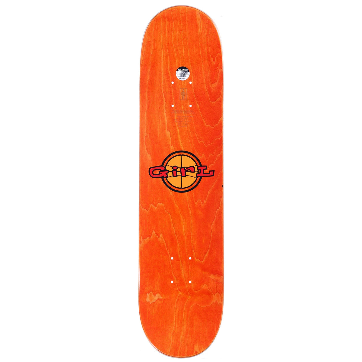 Girl Skateboard Deck Howard Full Court Twin 8.25" x 31.875"