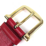Load image into Gallery viewer, Gucci Micro Guccissima Leather Belt Red Gold