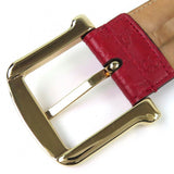 Load image into Gallery viewer, Gucci Micro Guccissima Leather Belt Red Gold