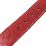 Load image into Gallery viewer, Gucci Micro Guccissima Leather Belt Red Gold