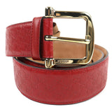 Load image into Gallery viewer, Gucci Micro Guccissima Leather Belt Red Gold