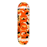 Load image into Gallery viewer, GX1000 Skateboard Deck OG Logo Camo/Orange 8.75" x 32.625"