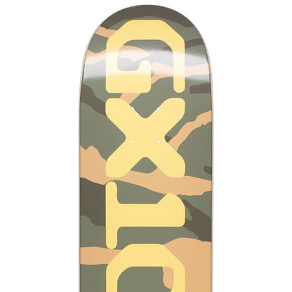 GX1000 Skateboard Deck OG Logo Camo/Yellow 8.5" x 32.125"