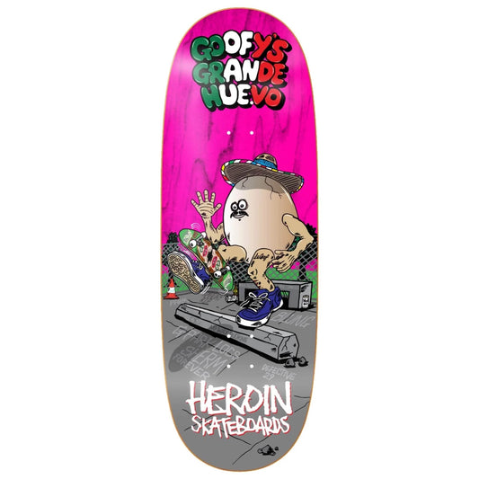 Heroin Skateboard Deck Goofy's Grande Egg (Assorted) 10.75" x 32.4"
