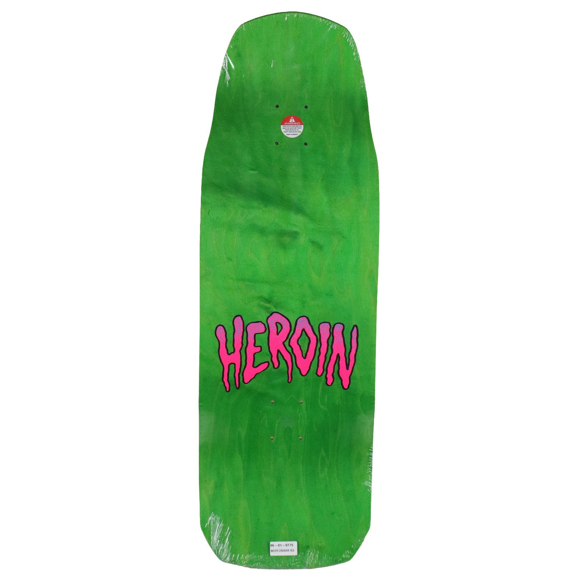 Heroin Skateboard Deck Nolan Houghton Eye Crusher Gold 10" x 30.85"