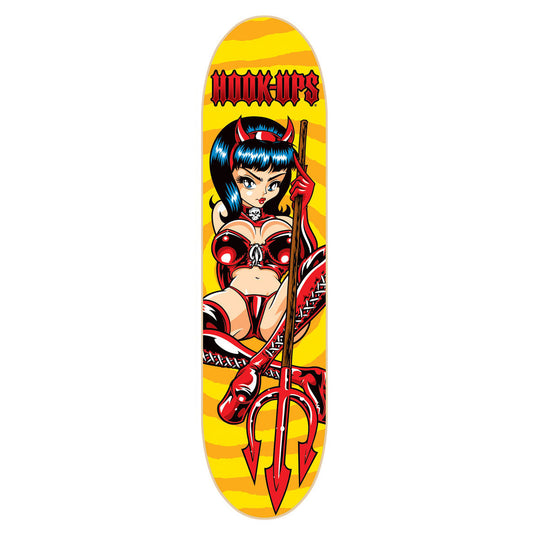 Hook Ups Skateboard Deck Devil Queen 8.25"