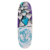 Load image into Gallery viewer, The Heated Wheel Skateboard Deck Sorry Burt 90's Egg Blue/Purple 9.25" x 32"