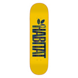 Load image into Gallery viewer, Habitat Skateboard Deck Apex Twin Textile Yellow 8.5" x 32.5"