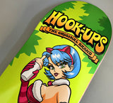 Load image into Gallery viewer, Hook Ups Skateboard Deck Cheshire Cat in Wonderland 8.5" x 32.25"