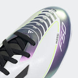 Load image into Gallery viewer, adidas F50 League Messi Firm/Multi-Ground Kids Soccer Cleats