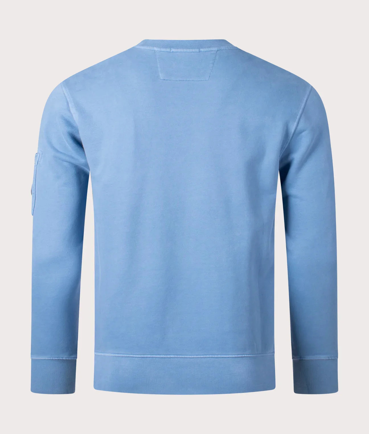 Cp Company Brushed Emerized Resist Dyed Lens Sweatshirt in Riviera Blue