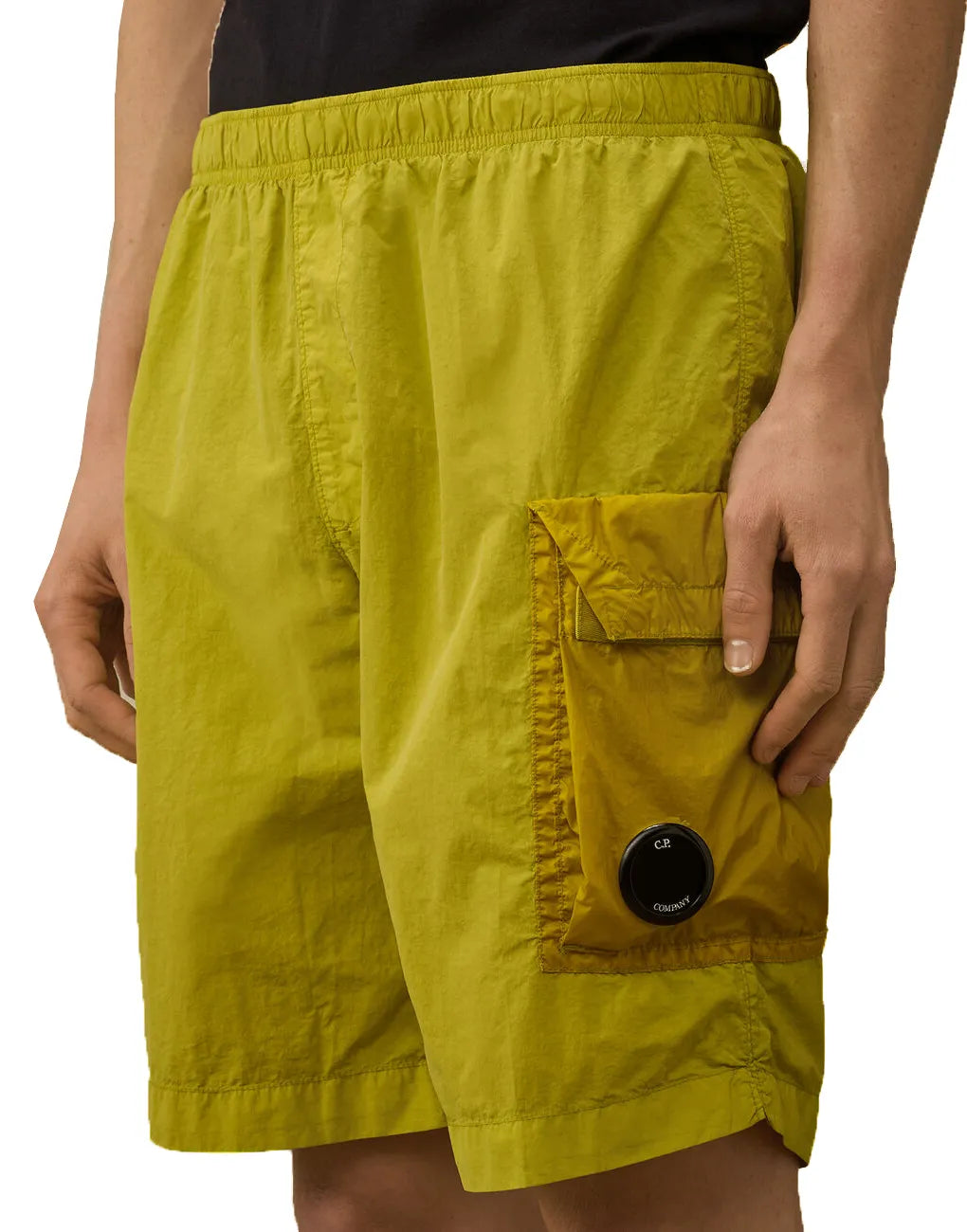 Cp Company 232A Flatt Nylon Mixed Cargo Swim Shorts In Cress Green