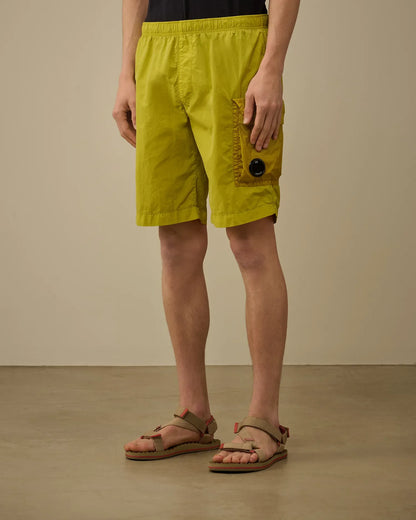 Cp Company 232A Flatt Nylon Mixed Cargo Swim Shorts In Cress Green