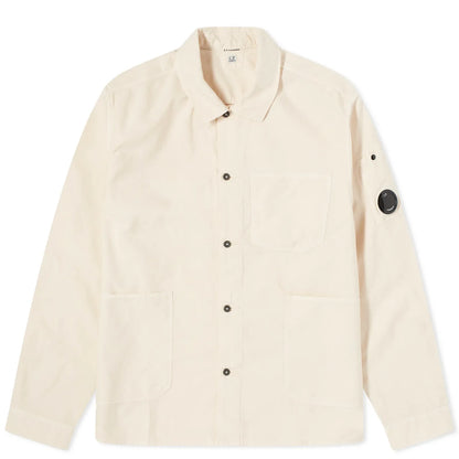 Cp Company Ottoman Workwear Shirt In Pistachio Shell