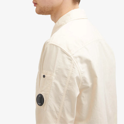 Cp Company Ottoman Workwear Shirt In Pistachio Shell