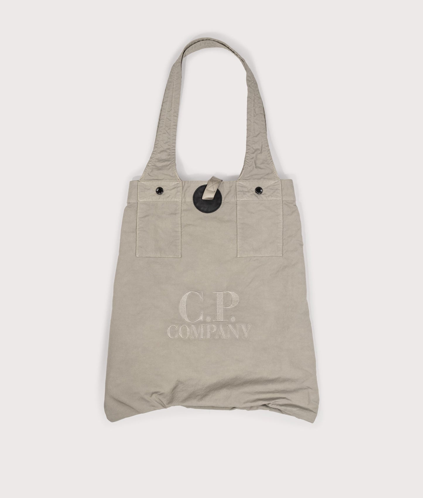 Cp Company Twill Logo Bag in Vintage Khaki with Certilogo