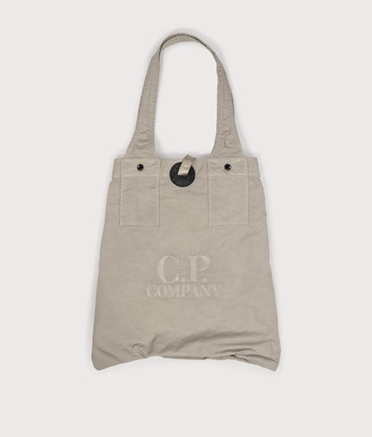 Cp Company Twill Logo Bag in Vintage Khaki with Certilogo