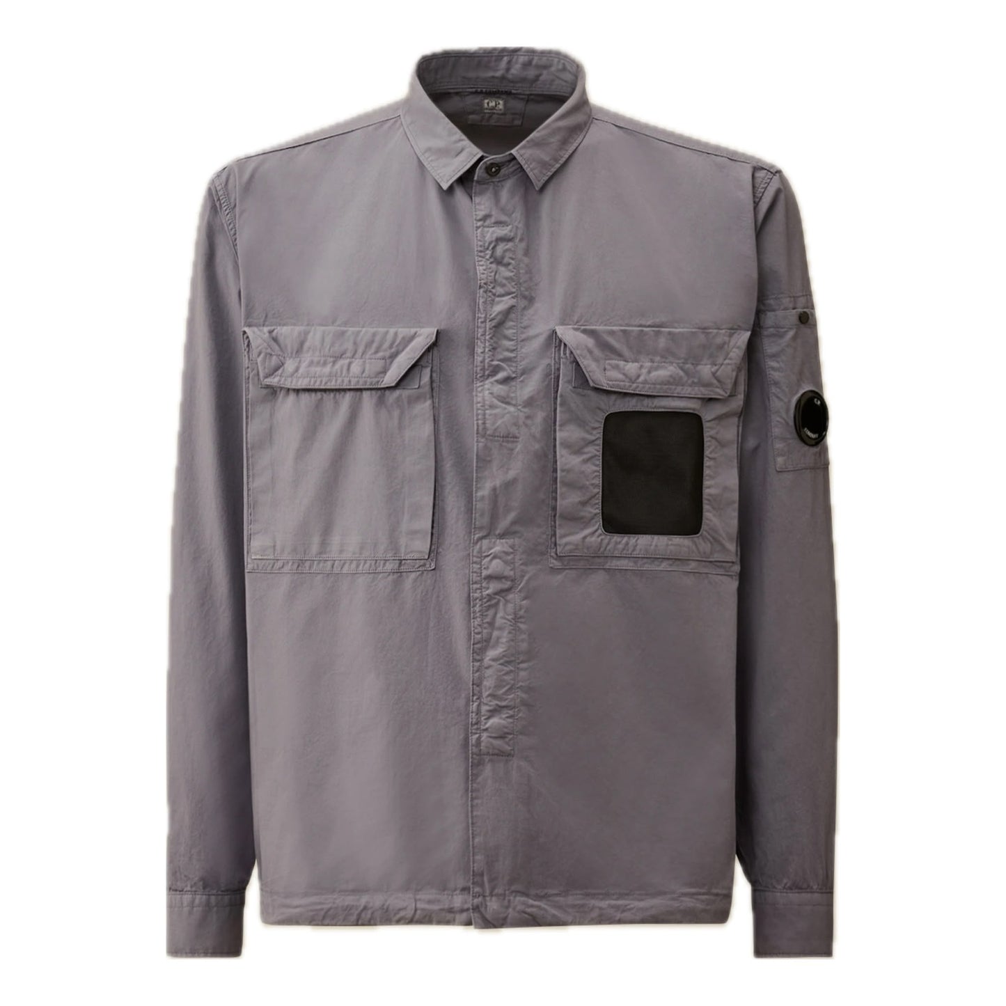 Cp Company 142A Organic Cotton Gabardine Overshirt With Certilogo Lavender
