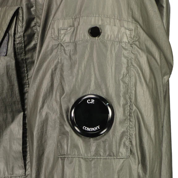 Cp Company CS II Lens Jacket In Smoked Pearl with Certilogo