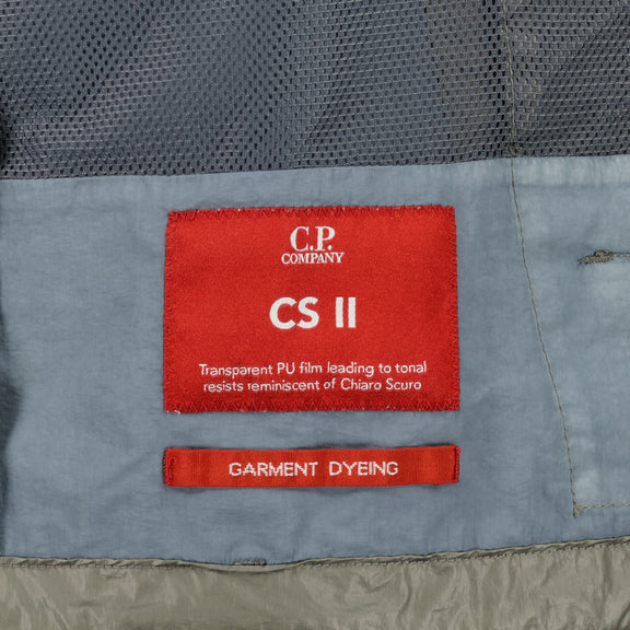 Cp Company CS II Lens Jacket In Smoked Pearl with Certilogo
