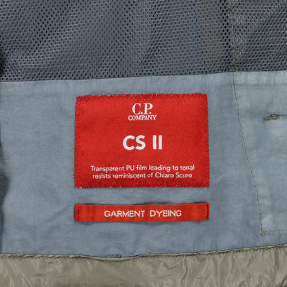 Cp Company CS II Lens Jacket In Smoked Pearl with Certilogo
