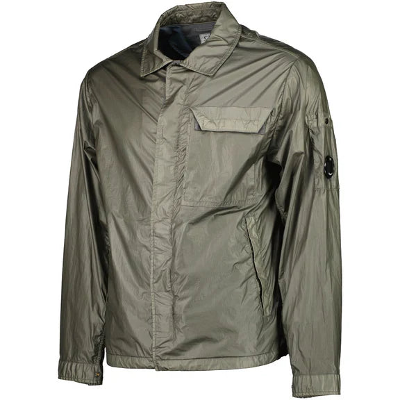 Cp Company CS II Lens Jacket In Smoked Pearl with Certilogo
