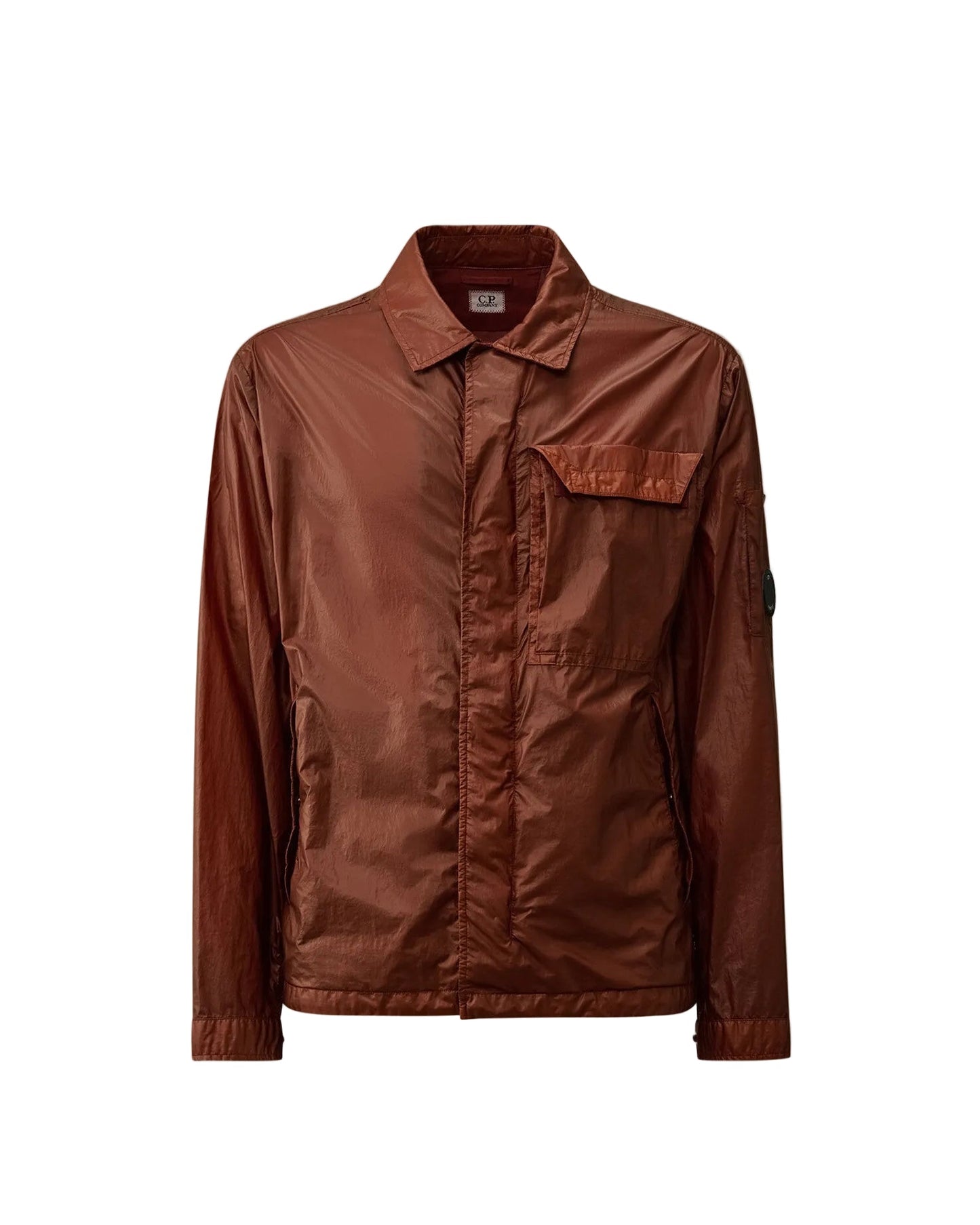 Cp Company 037A CS II Lens Overshirt In Sable with Certilogo