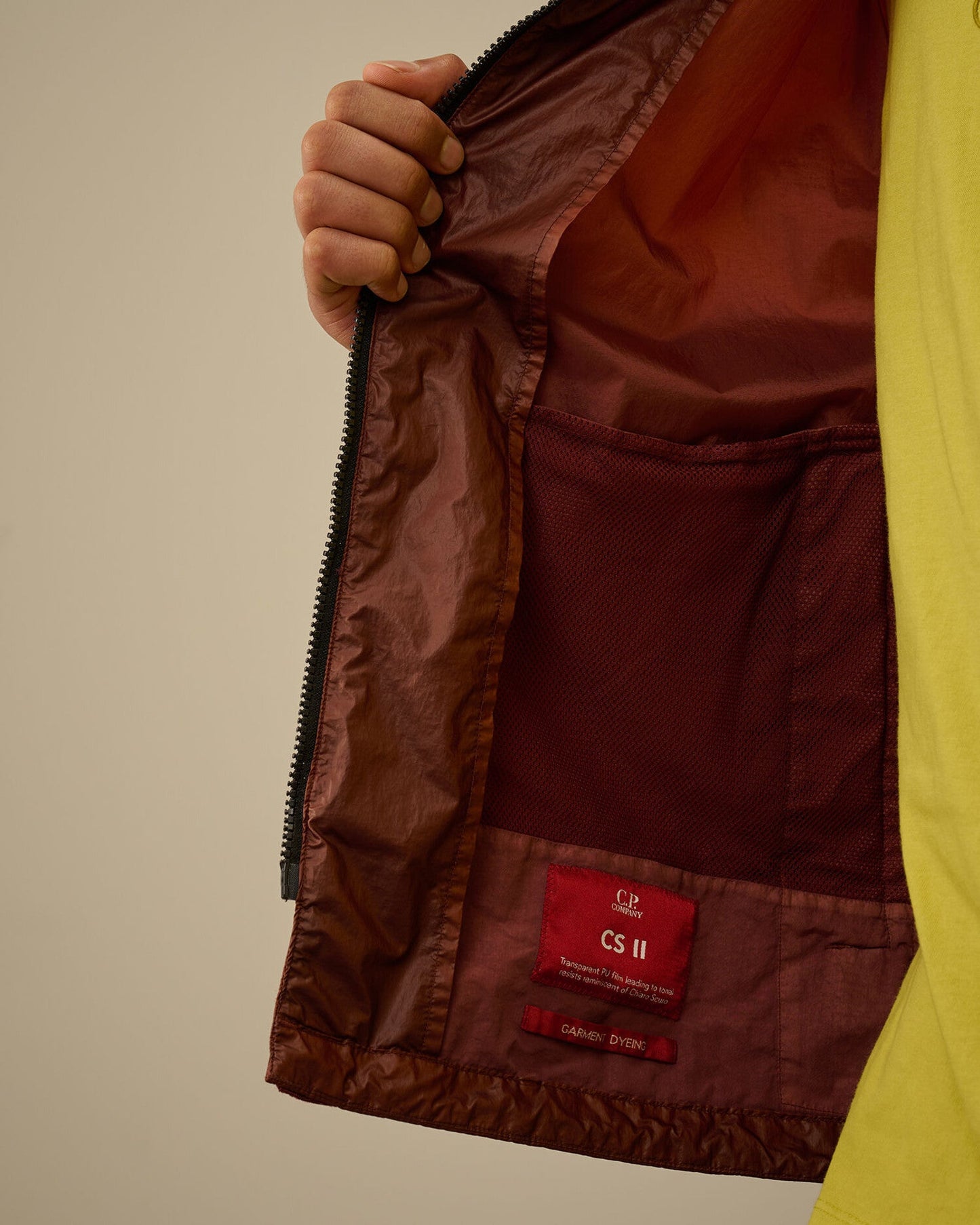 Cp Company 037A CS II Lens Overshirt In Sable with Certilogo