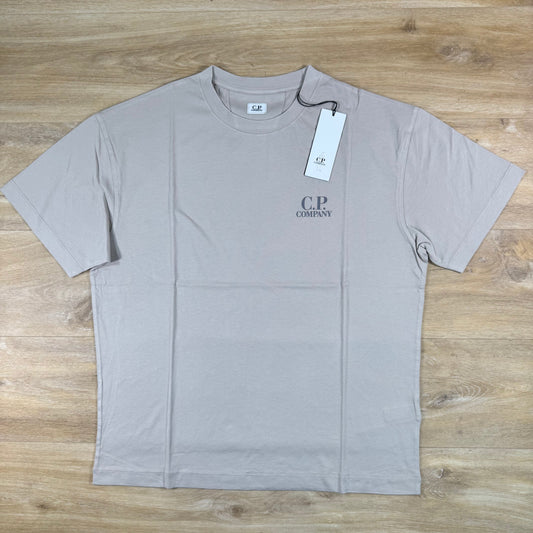 C.P. Company 30/1 Jersey Logo T-Shirt in Dove