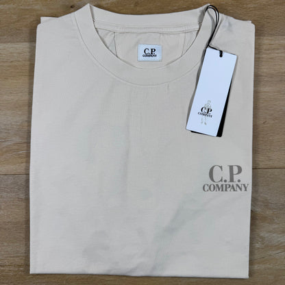 C.P. Company 30/1 Jersey Logo T-Shirt in Frozen Dew