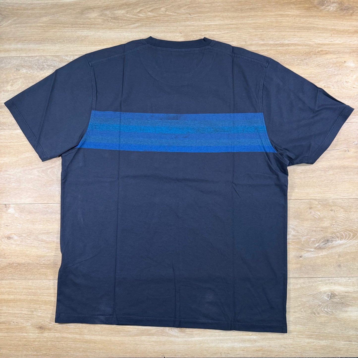 C.P. Company Striped Detail T-Shirt in Navy