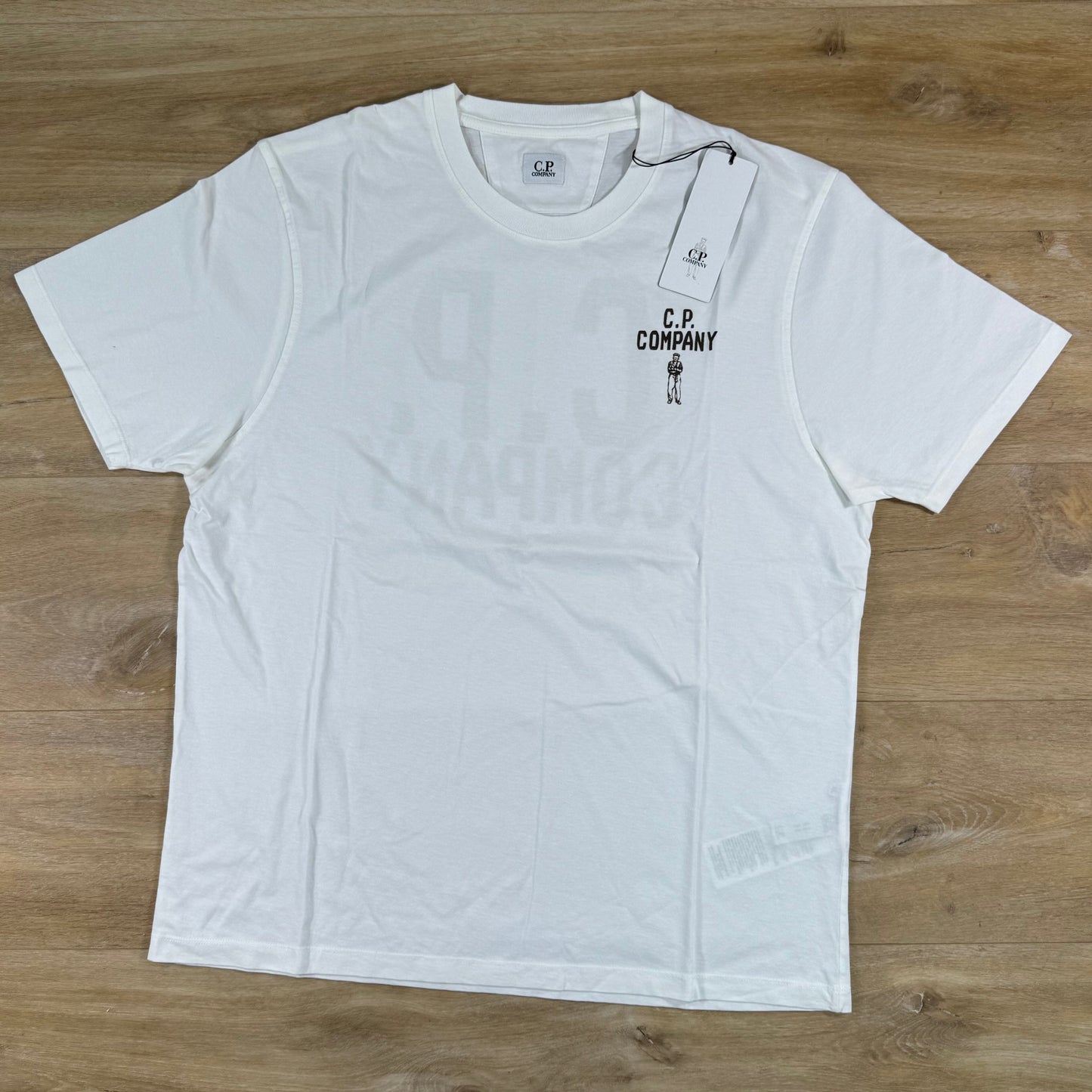 C.P. Company British Sailor T-Shirt in Gauze White