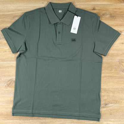 C.P. Company Stretch Piquet Polo Shirt in Laurel Wreath