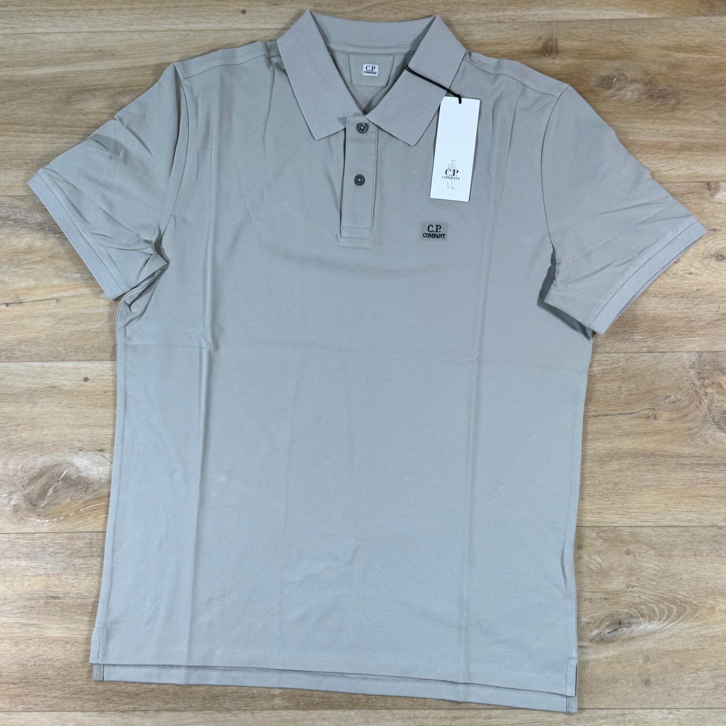 C.P. Company Stretch Piquet Polo Shirt in Dove