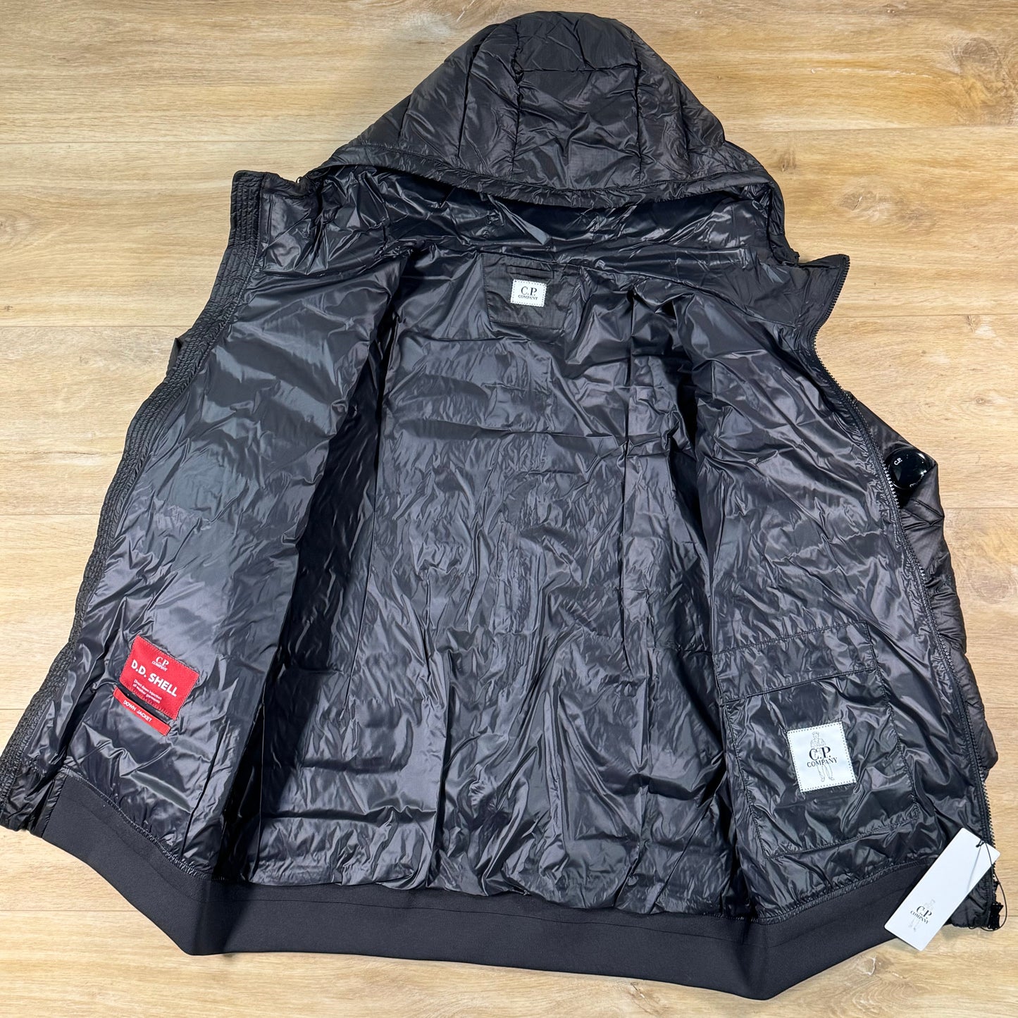 C.P. Company D.D. Shell Lens Down Jacket in Black
