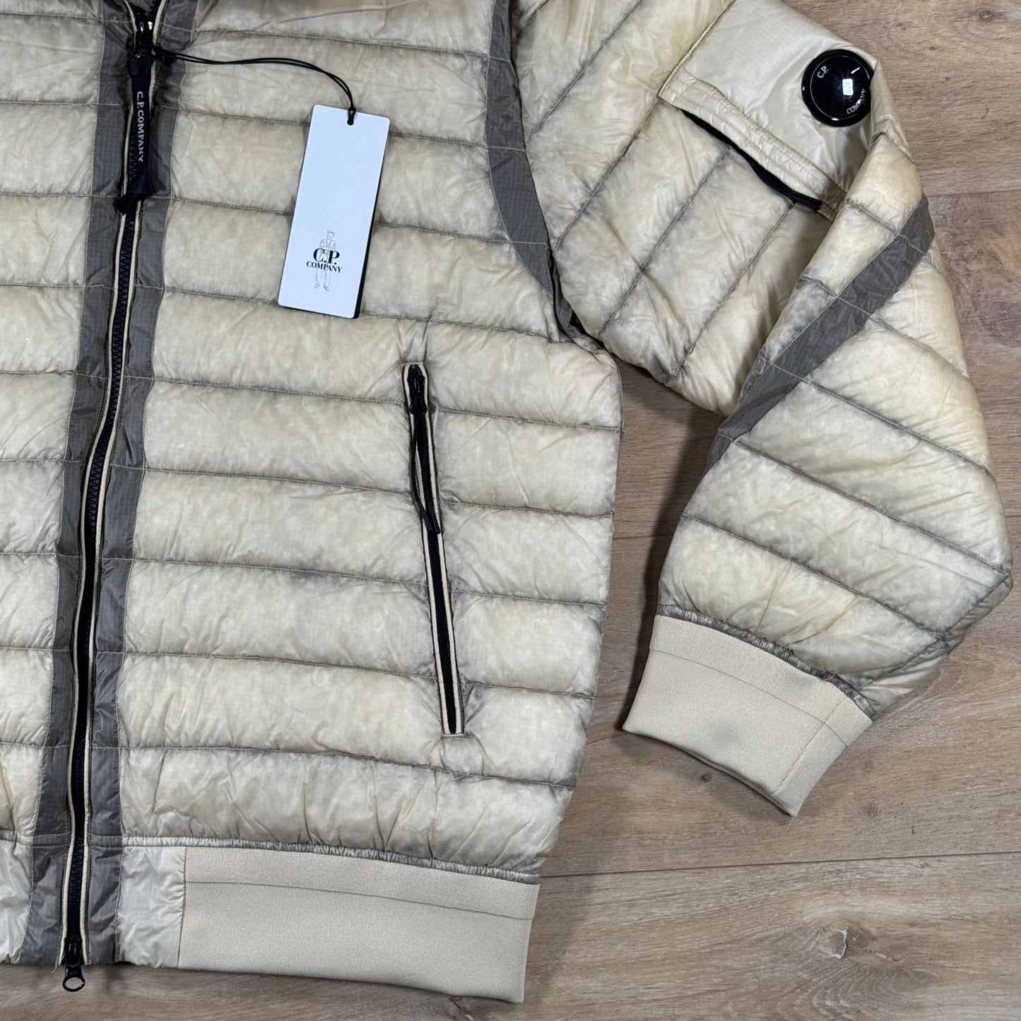 C.P. Company D.D. Shell Lens Down Jacket in Frozen Dew