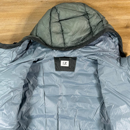 C.P. Company D.D. Shell Lens Down Jacket in Silver Blue
