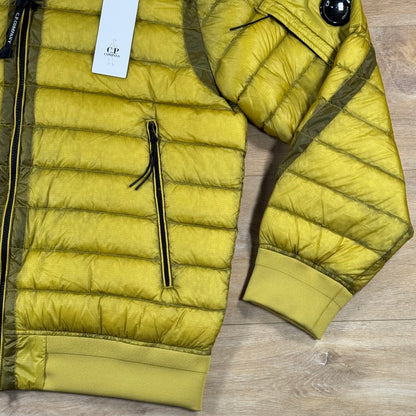 C.P. Company D.D. Shell Lens Down Jacket in Antique Moss - Yellow