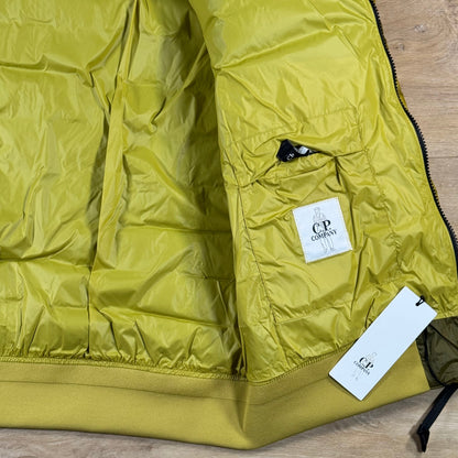 C.P. Company D.D. Shell Lens Down Jacket in Antique Moss - Yellow