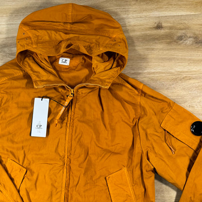 C.P. Company Twill Hooded Lens Jacket in Desert Sun - Orange