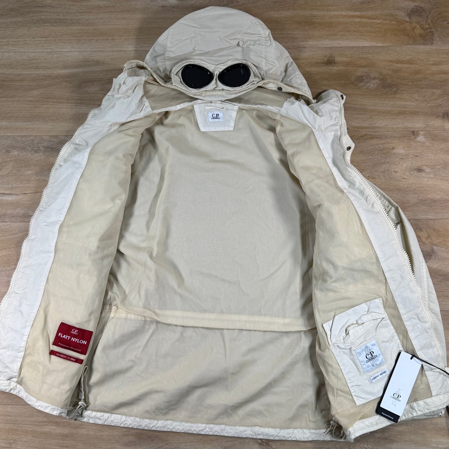 C.P. Company Flatt Nylon Goggle Lens Jacket in Frozen Dew