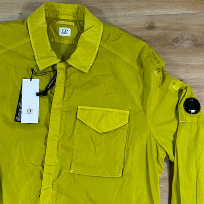 C.P. Company Chrome-R Lens Overshirt in Antique Moss - Yellow