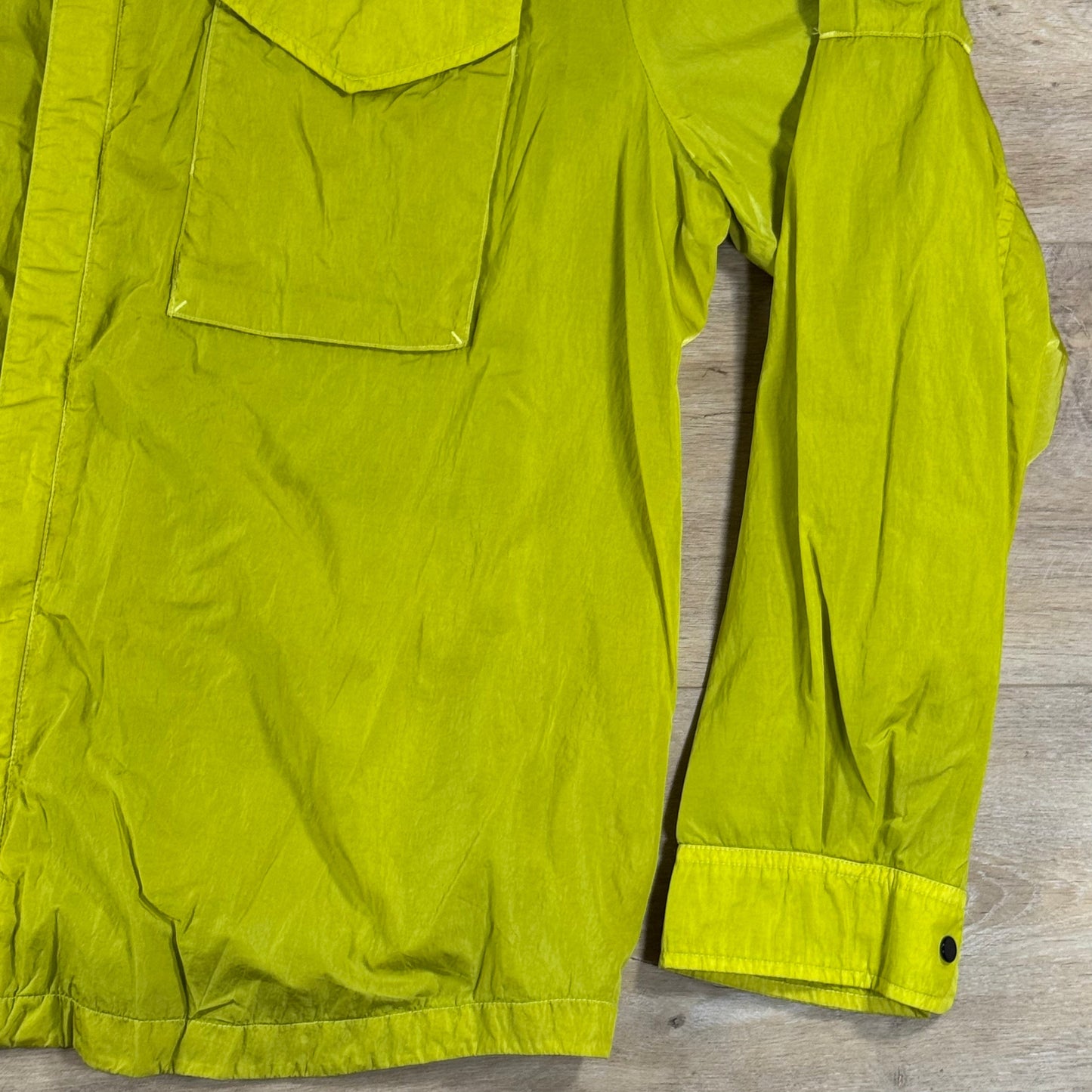 C.P. Company Chrome-R Lens Overshirt in Antique Moss - Yellow