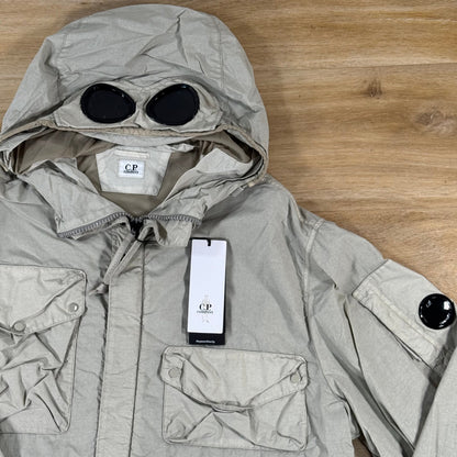 C.P. Company Flatt Nylon Goggle Lens Jacket in Dove